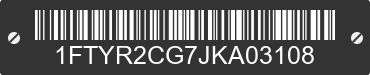 2018 FORD Transit 1FTYR2CG7JKA03108 VIN decoded