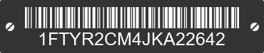 2018 FORD Transit 1FTYR2CM4JKA22642 VIN decoded