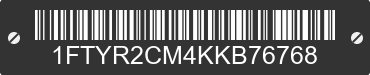 2019 FORD Transit 1FTYR2CM4KKB76768 VIN decoded