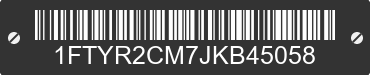 2018 FORD Transit 1FTYR2CM7JKB45058 VIN decoded