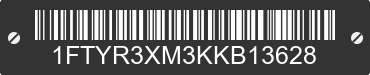 2019 FORD Transit 1FTYR3XM3KKB13628 VIN decoded