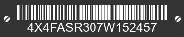 2007 FOREST RIVER All American Sport 4X4FASR307W152457 VIN decoded