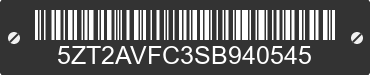 2025 FOREST RIVER Avenger 5ZT2AVFC3SB940545 VIN decoded