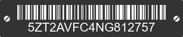 2022 FOREST RIVER Avenger 5ZT2AVFC4NG812757 VIN decoded