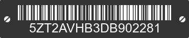 2013 FOREST RIVER Avenger 5ZT2AVHB3DB902281 VIN decoded