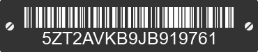 2018 FOREST RIVER Avenger 5ZT2AVKB9JB919761 VIN decoded