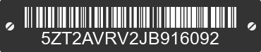 2018 FOREST RIVER Avenger 5ZT2AVRV2JB916092 VIN decoded