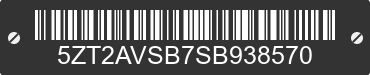 2025 FOREST RIVER Avenger 5ZT2AVSB7SB938570 VIN decoded