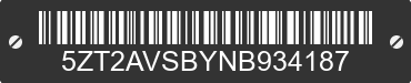 2022 FOREST RIVER Avenger 5ZT2AVSBYNB934187 VIN decoded