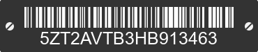 2017 FOREST RIVER Avenger 5ZT2AVTB3HB913463 VIN decoded