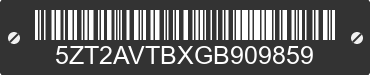 2016 FOREST RIVER Avenger 5ZT2AVTBXGB909859 VIN decoded