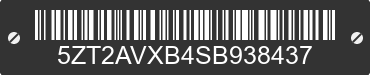 2025 FOREST RIVER Avenger 5ZT2AVXB4SB938437 VIN decoded