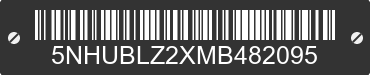 2021 FOREST RIVER Blazer 5NHUBLZ2XMB482095 VIN decoded