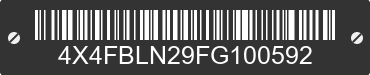 2015 FOREST RIVER Blue Ridge 4X4FBLN29FG100592 VIN decoded