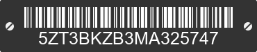 2021 FOREST RIVER Brookstone 5ZT3BKZB3MA325747 VIN decoded