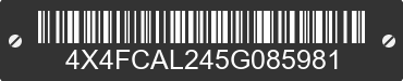 2005 FOREST RIVER Cardinal Towables 4X4FCAL245G085981 VIN decoded