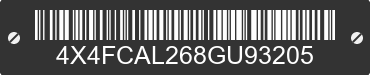 2008 FOREST RIVER Cardinal Towables 4X4FCAL268GU93205 VIN decoded