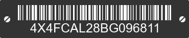 2011 FOREST RIVER Cardinal Towables 4X4FCAL28BG096811 VIN decoded