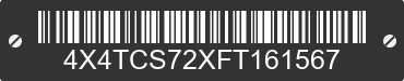 2015 FOREST RIVER Cascades 4X4TCS72XFT161567 VIN decoded