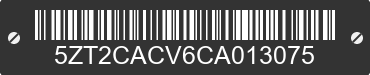 2012 FOREST RIVER Catalina 5ZT2CACV6CA013075 VIN decoded