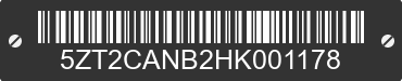 2017 FOREST RIVER Catalina 5ZT2CANB2HK001178 VIN decoded