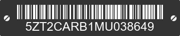 2021 FOREST RIVER Catalina 5ZT2CARB1MU038649 VIN decoded