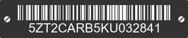 2019 FOREST RIVER Catalina 5ZT2CARB5KU032841 VIN decoded