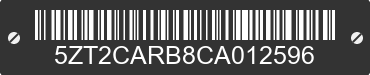 2012 FOREST RIVER Catalina 5ZT2CARB8CA012596 VIN decoded