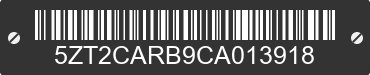 2012 FOREST RIVER Catalina 5ZT2CARB9CA013918 VIN decoded