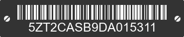 2013 FOREST RIVER Catalina 5ZT2CASB9DA015311 VIN decoded