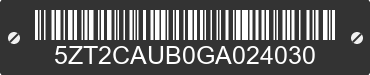 2016 FOREST RIVER Catalina 5ZT2CAUB0GA024030 VIN decoded