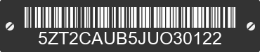 2018 FOREST RIVER Catalina 5ZT2CAUB5JUO30122 VIN decoded