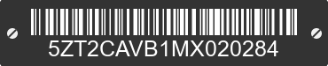 2021 FOREST RIVER Catalina 5ZT2CAVB1MX020284 VIN decoded