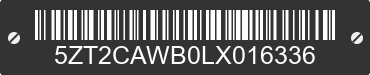 2020 FOREST RIVER Catalina 5ZT2CAWB0LX016336 VIN decoded
