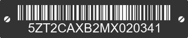 2021 FOREST RIVER Catalina 5ZT2CAXB2MX020341 VIN decoded