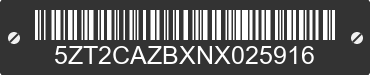2022 FOREST RIVER Catalina 5ZT2CAZBXNX025916 VIN decoded