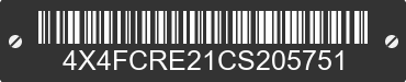 2012 FOREST RIVER Cedar Creek 4X4FCRE21CS205751 VIN decoded