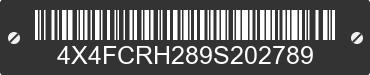 2009 FOREST RIVER Cedar Creek 4X4FCRH289S202789 VIN decoded