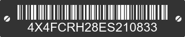 2014 FOREST RIVER Cedar Creek 4X4FCRH28ES210833 VIN decoded