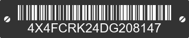 2013 FOREST RIVER Cedar Creek 4X4FCRK24DG208147 VIN decoded