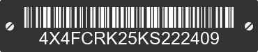 2019 FOREST RIVER Cedar Creek 4X4FCRK25KS222409 VIN decoded