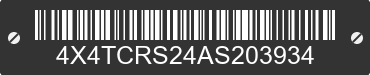 2010 FOREST RIVER Cedar Creek 4X4TCRS24AS203934 VIN decoded