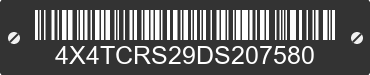 2013 FOREST RIVER Cedar Creek 4X4TCRS29DS207580 VIN decoded