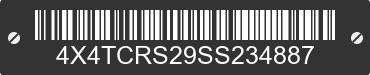 2025 FOREST RIVER Cedar Creek 4X4TCRS29SS234887 VIN decoded