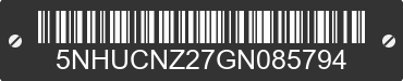 2016 FOREST RIVER Century Series 5NHUCNZ27GN085794 VIN decoded
