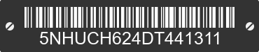2013 FOREST RIVER Challenger 5NHUCH624DT441311 VIN decoded