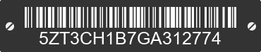 2016 FOREST RIVER Chaparral 5ZT3CH1B7GA312774 VIN decoded