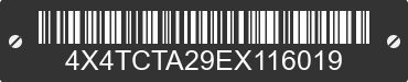 2014 FOREST RIVER Cherokee Toy Hauler 4X4TCTA29EX116019 VIN decoded