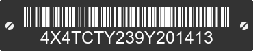 2009 FOREST RIVER Cherokee Toy Hauler 4X4TCTY239Y201413 VIN decoded