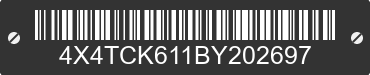 2011 FOREST RIVER Cherokee 4X4TCK611BY202697 VIN decoded